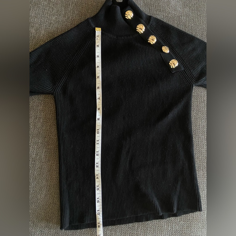 Zara Ribbed Black Sweater - Picture 5 of 6